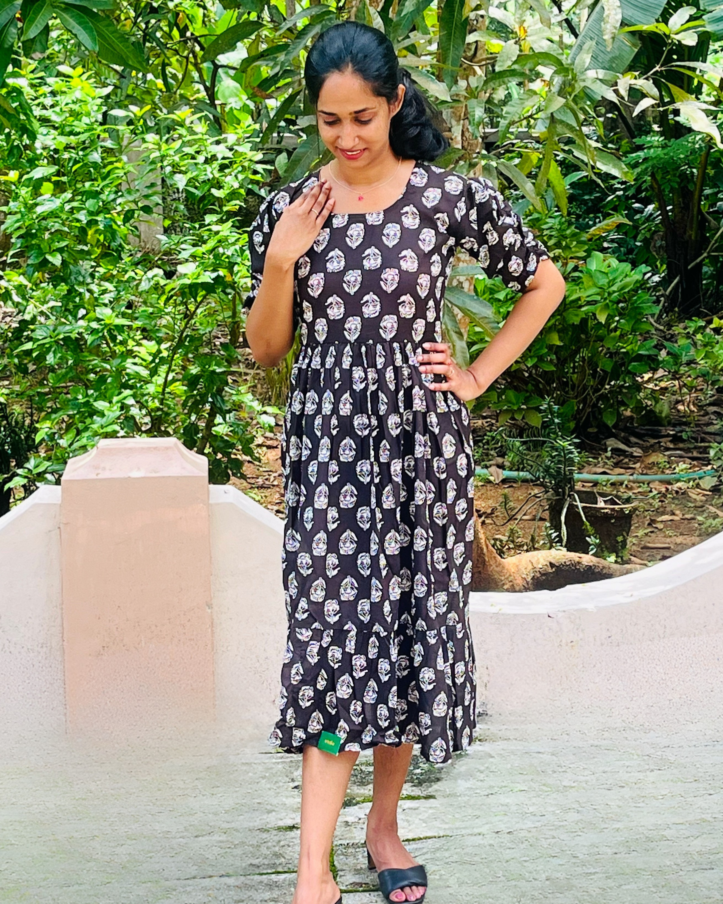 Black Flare Anarkali Kurta