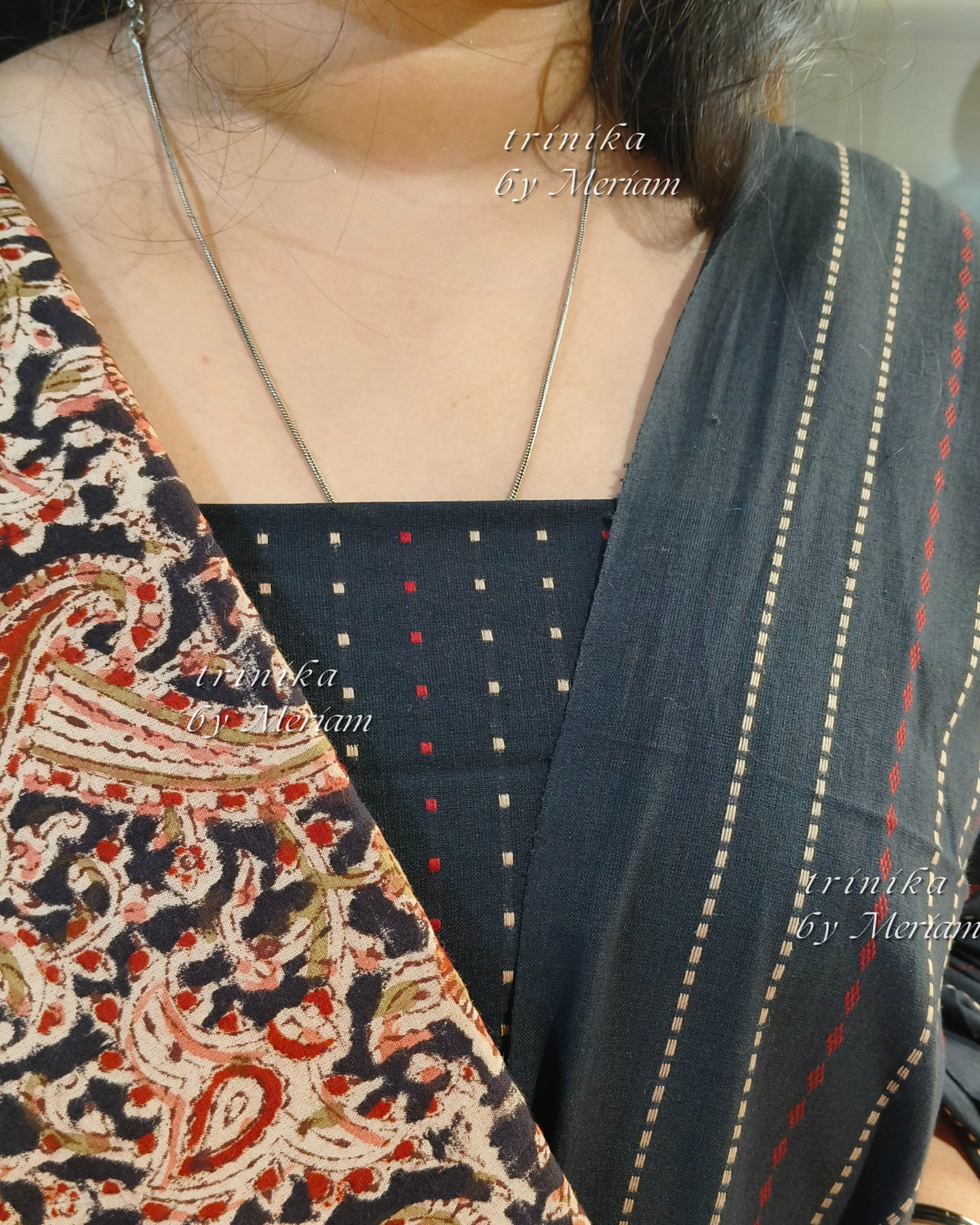 Black Kalamkari Salwar Suit