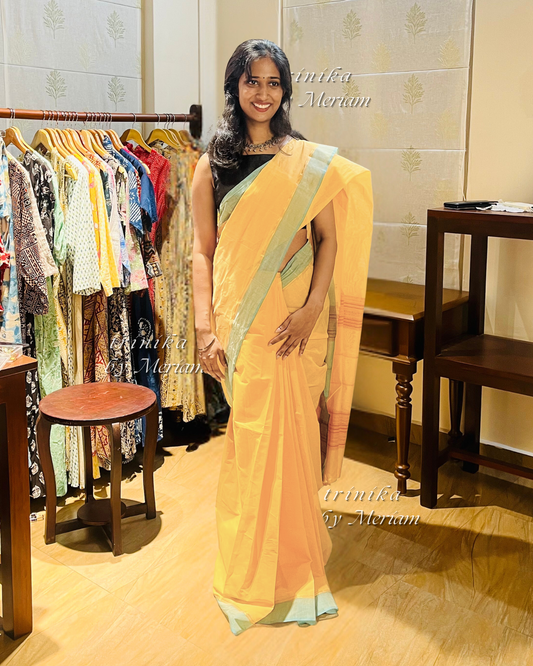 Yellow Handloom Saree