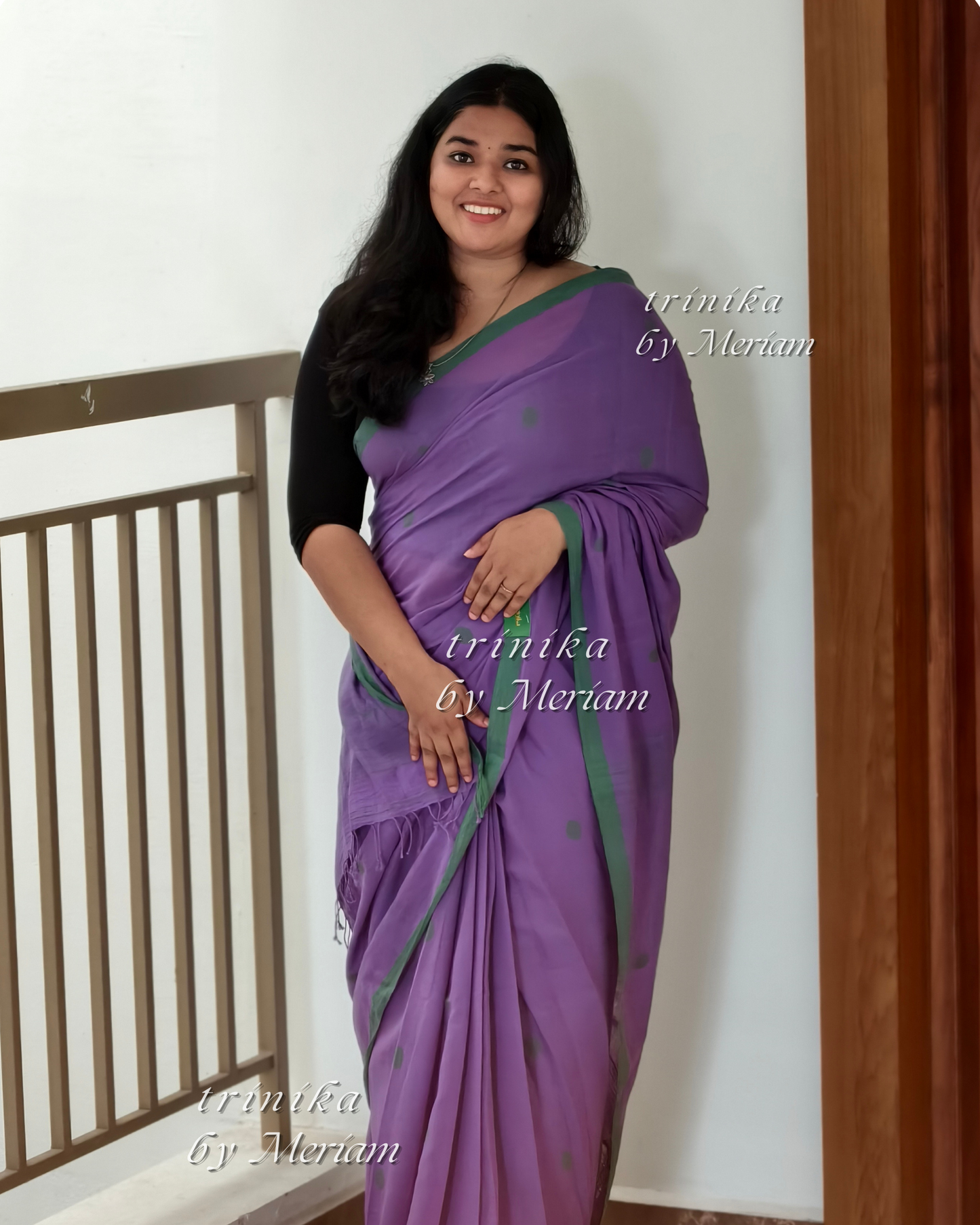 Purple Jamdani Saree