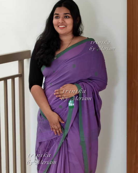 Purple Jamdani Saree