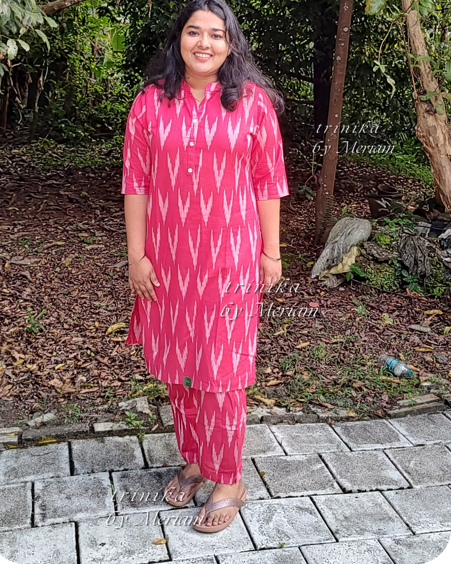 Magenta Ikat Co-ord Set