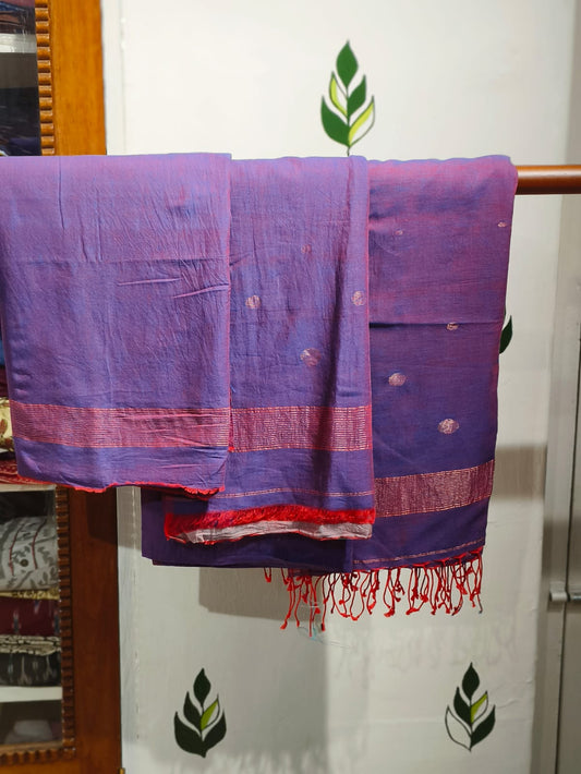 Purple Jamdani Salwar Suit