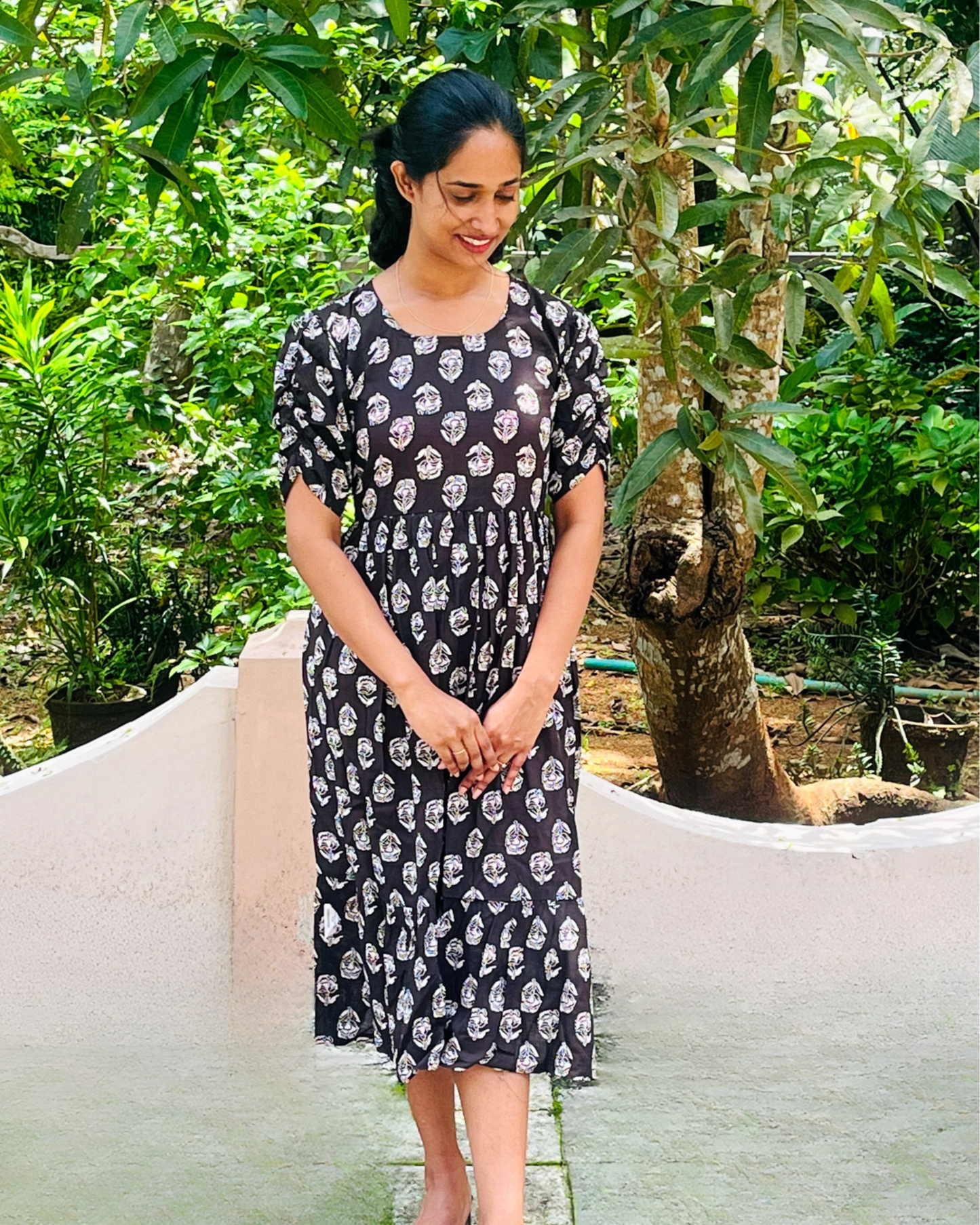 Black Flare Anarkali Kurta