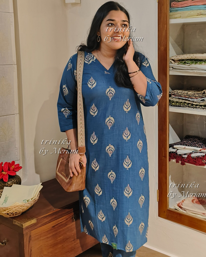 Blue Printed Co-ord Set