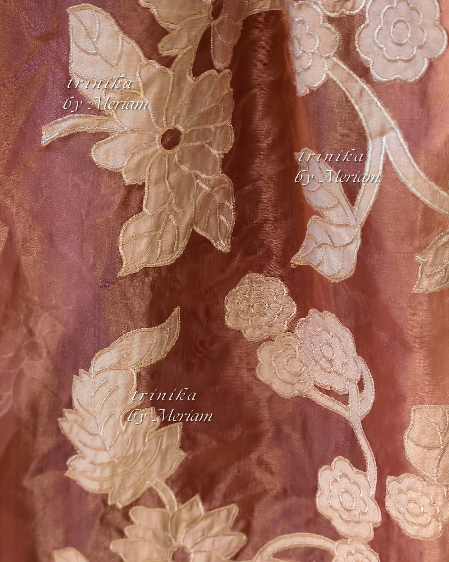 Purple Organza Saree