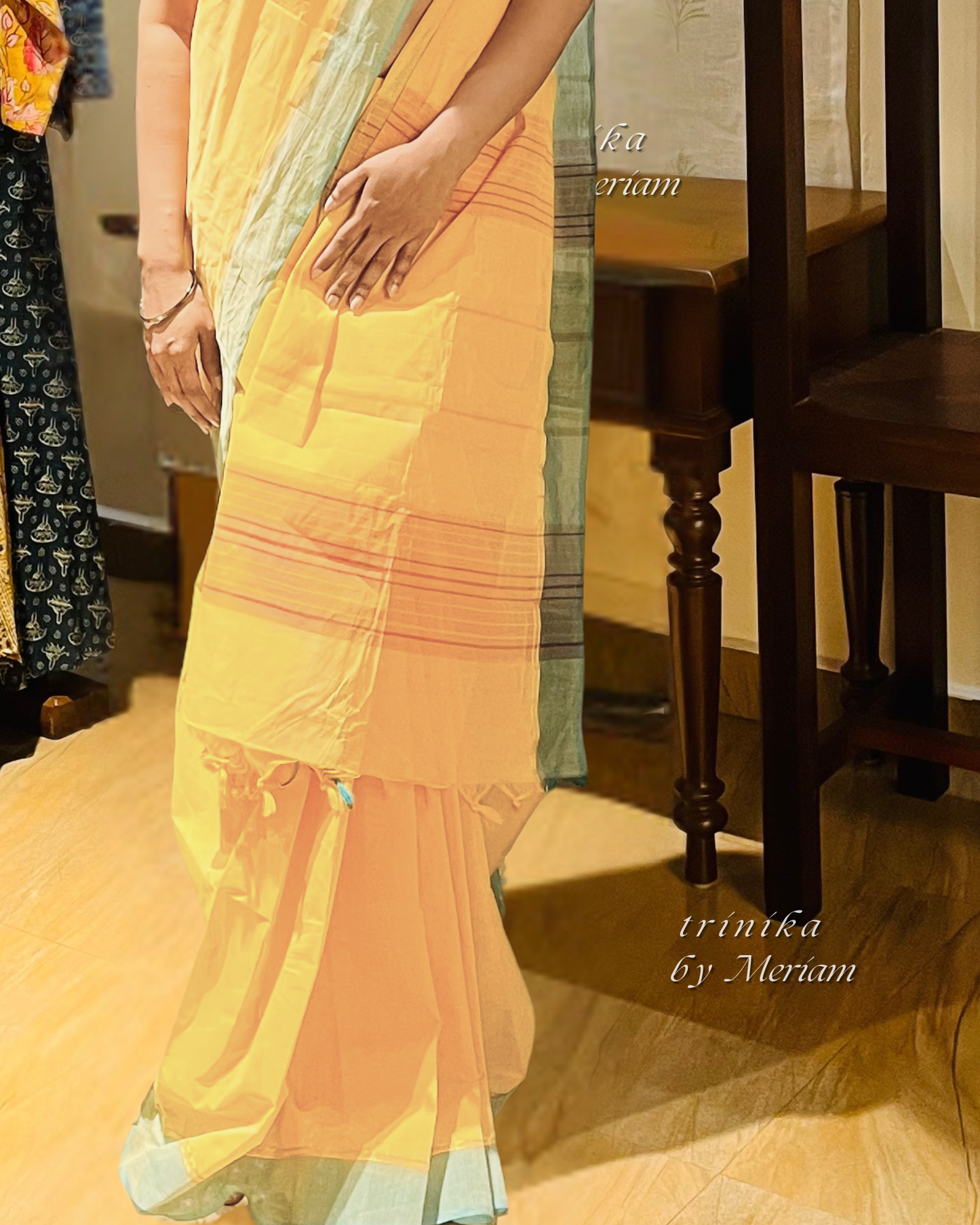 Yellow Handloom Saree