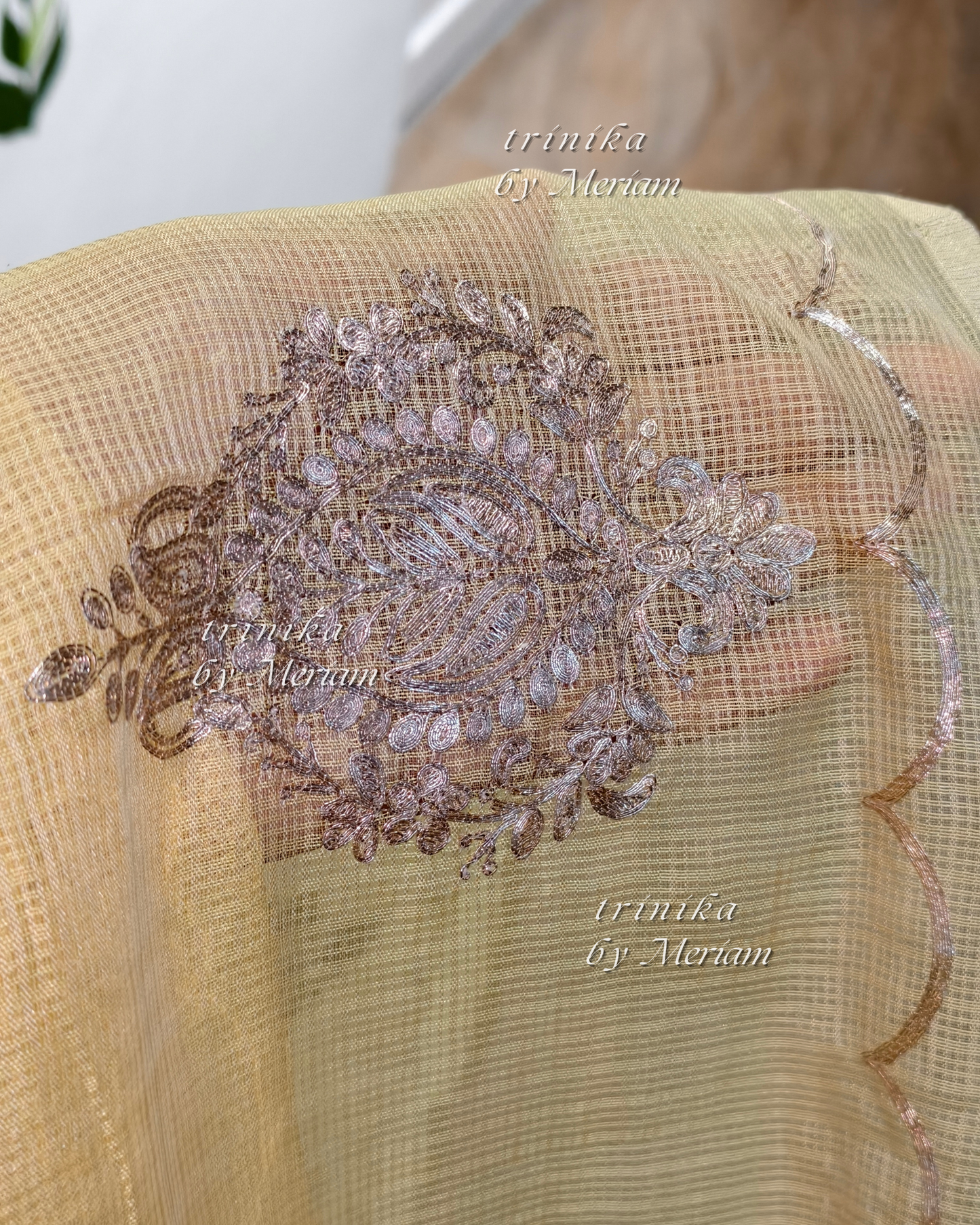 Yellow Super Net Kota Saree