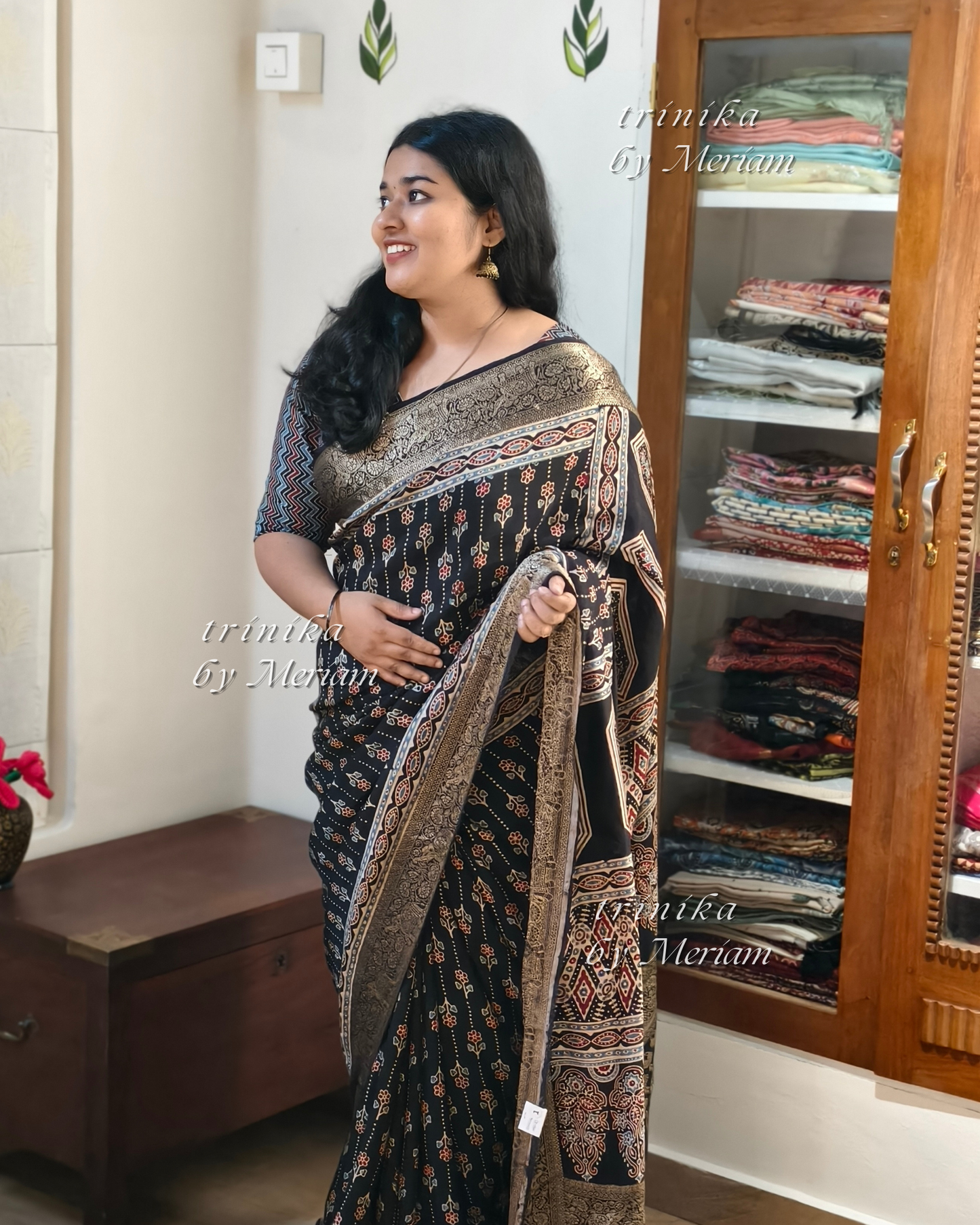Black Modal Banarasi Silk Saree