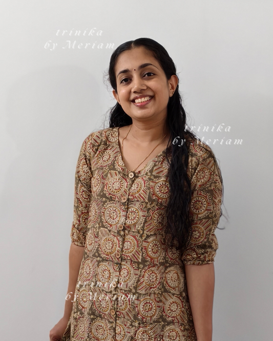 Grey Green  A-Line Kurta