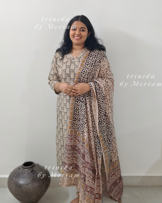 Black Kalamkari Co-ord Set