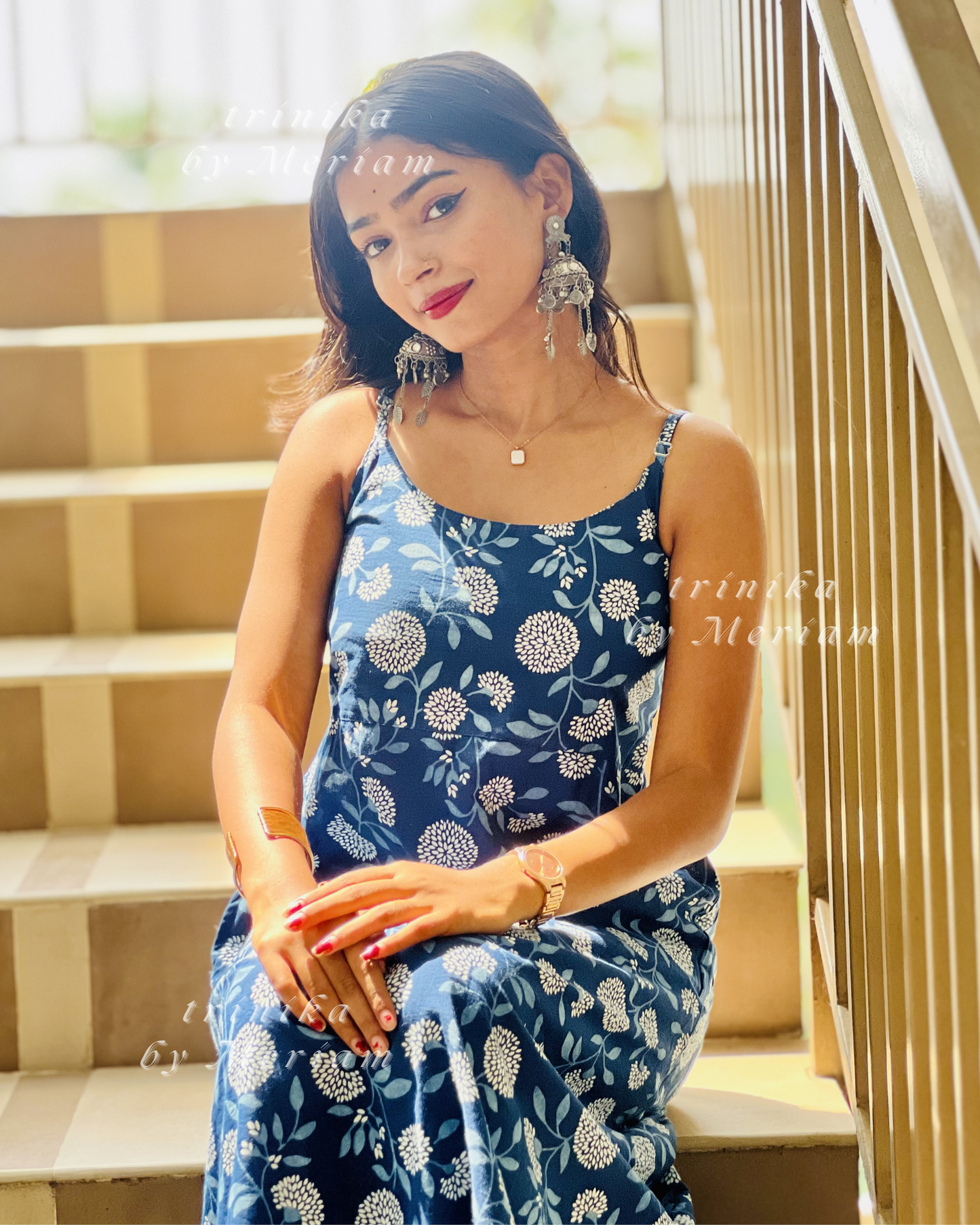 Indigo Blue Sleeveless Dress