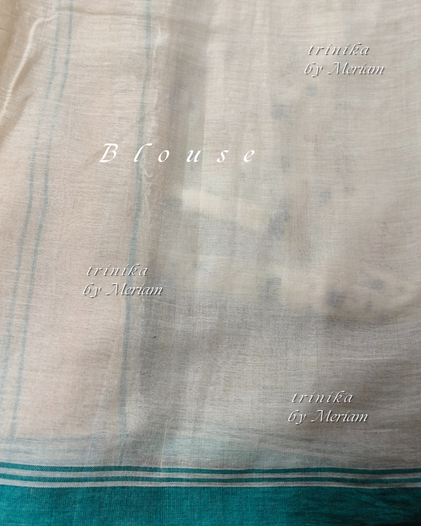 Cream Jamdani  Saree