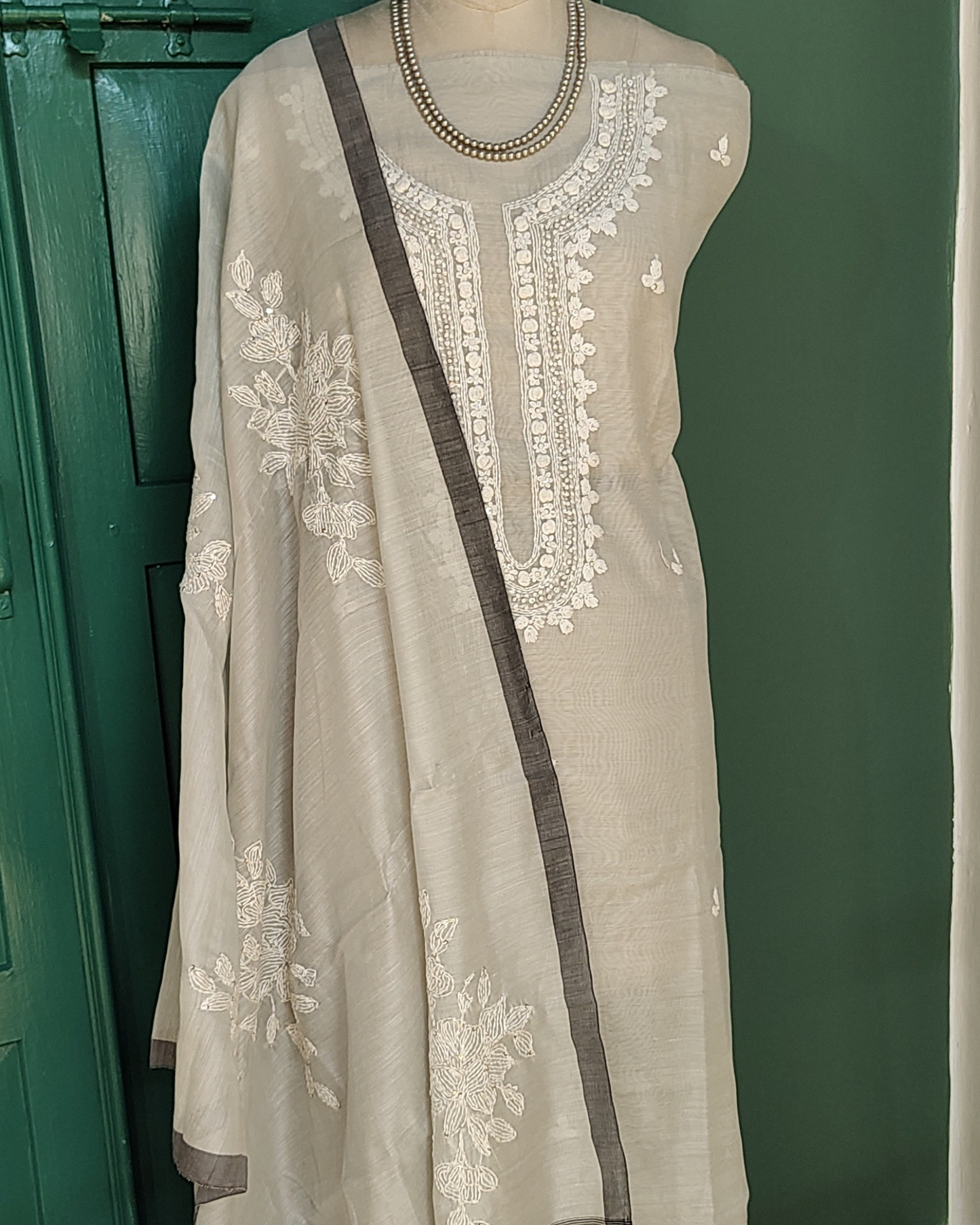 Ash Chanderi Salwar Suit