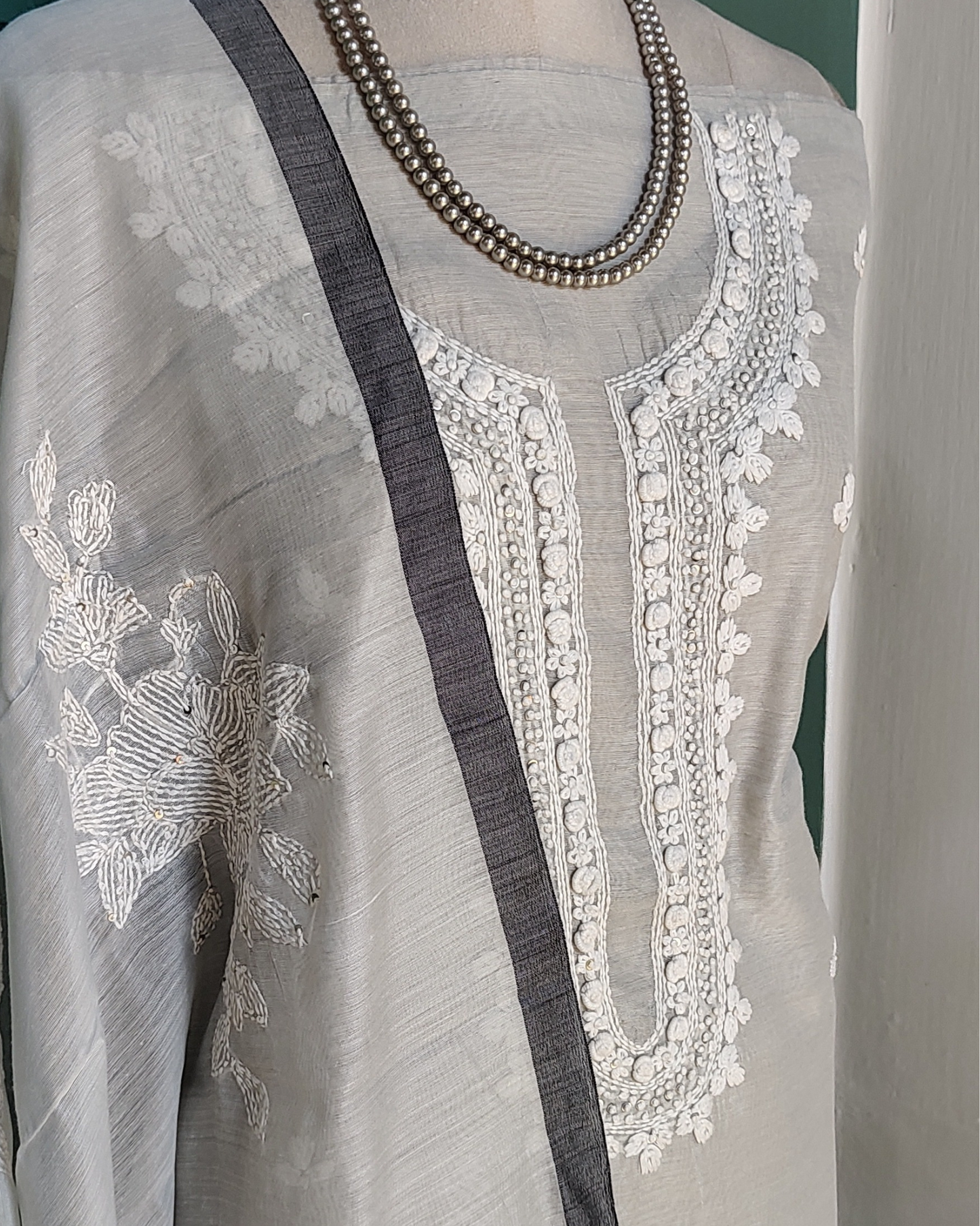 Ash Chanderi Salwar Suit