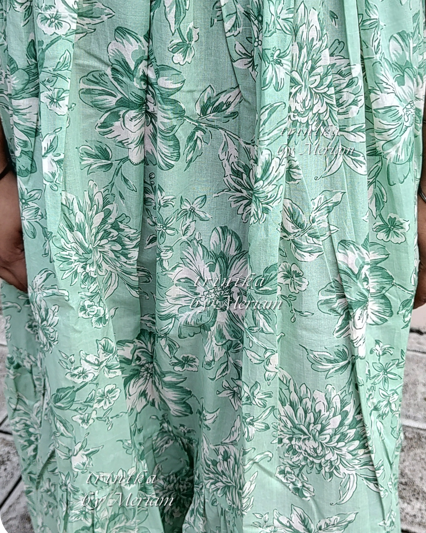 Green Flare Anarkali Kurta